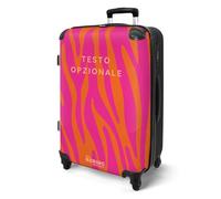 NoBoringSuitcases.com® Maleta de Viaje 67 cm 72L Personalizada - Maleta Mediana Rígida con Ruedas, Maleta para 20 kg de Equipaje con Motivo Remolino, Disponible en 6 Colores, Apta para Viajar en Avión