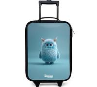 NoBoringSuitcases.com® Maleta Infantil Compacto 48x31x19 cm Maletas De Viaje Cabina Trolley con Ruedas LED Rigida Ultraligero - Niñas - Monstruo - Cuernos
