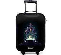 NoBoringSuitcases.com® Maleta Infantil Compacto 48x31x19 cm Maletas De Viaje Cabina Trolley con Ruedas LED Rigida Ultraligero - Niños - Bruja - Caldero - Magia