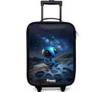 NoBoringSuitcases.com® Maleta Infantil Compacto 48x31x19 cm Maletas De Viaje Cabina Trolley con Ruedas LED Rigida Ultraligero - Niños - Criatura - Espacio - Cielo Estrellado