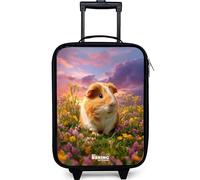 NoBoringSuitcases.com® Maleta Infantil Compacto 48x31x19 cm Maletas De Viaje Cabina Trolley con Ruedas LED Rigida Ultraligero - Niñas - Cobayas - Naturaleza - Animal