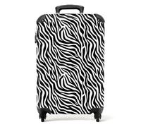NoBoringSuitcases.com® Maletas de Viaje Cabina, Equipaje de Mano, Trolley con 4 Ruedas giratorias rotación de 360, Divertidas, TSA Cerradura, 10kg Avion, 55x40x20 cm Diseño de Cebra