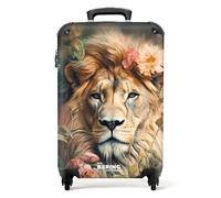 NoBoringSuitcases.com Maletas de Viaje Cabina, Maleta Cabina, Maletas de Viaje, Trolley con Ruedas, Maleta de Mano, Maletas de 10kg Equipaje de Mano (León - Rosa Viejo, 55x40x20 cm)