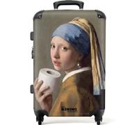 NoBoringSuitcases.com® Trolley Mediano 67x43x25 cm Maleta Mediana Viaje Rígido Ligero 4 Ruedas Talla M Equipaje Tamaño Medium Maletas Medianas Clásico - Humor - Colorido
