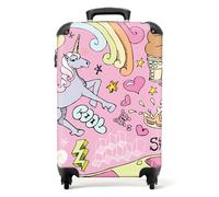 NoBoringSuitcases© Maleta Infantil, Niña con Ruedas, Cabina