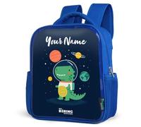 NoBoringSuitcases© Mochila Infantil 8L Mochila Para Niños Azul Backpack Mochilas Escolares Colorido Mochila Bebe Espacio Universo Bolsa Adolescente Mochila Pequeña School Bag