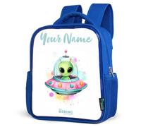 NoBoringSuitcases© Mochila Infantil 8L Mochila Para Niños Azul Backpack Mochilas Escolares Colorido Mochila Bebe Espacio Universo Bolsa Adolescente Mochila Pequeña School Bag