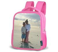 NoBoringSuitcases© Mochila Infantil Ligero Ergonómico Viaje Resistente 8L | Rosa Moderno Colegio Excursiones Pequeña Guardería Niña Niño Niños Chico y Chica o Bebe Original Tu Foto
