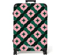 NoBoringSuitcases© Trolley Grande Maletas Grandes Maleta Viaje Rígido | 77x51.5x28 cm - Ligero 4 Ruedas Talla L XL Equipaje Large Verde - Rosa - Retro - Estrellas
