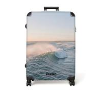 NoBoringSuitcases© Trolley Grande Maletas Grandes Maleta Viaje Rígido | 77x51.5x28 cm - Ligero 4 Ruedas Talla L XL Equipaje Large Ola - Mar - Agua