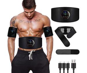 Nobrand Electroestimulador Muscular Abdominales, USB Recargable EMS Estimulador Muscular Abdominales