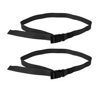 Nobranded 2pcs Correas de Correas de Carro de Golf Correas de Sujeción Segura con Hebilla - Negro