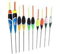nobrands Flotador Pesca Carpa, 10 Piezas Flotadores de Pesca Coloridos Boya Flotador Gancho Agua Flotadores Ovales Primavera Suave Flotación Tackle Accesorios para Equipos de Pesca
