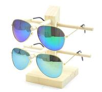 NOBRIM Titular de Gafas Soportes de exhibición de Madera para anteojos, Estante para exhibición de Gafas, Soporte para exhibición Adorno de Escritorio con Soporte de exhibición de anteojos