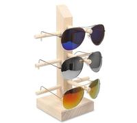 NOBRIM Titular de Gafas Soportes de exhibición de Madera para anteojos, Estante para exhibición de Gafas, Soporte para exhibición Adorno de Escritorio con Soporte de exhibición de anteojos