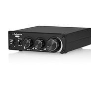 Nobsound 1002P Mini Amplificador estéreo HiFi TPA3221 Amplificador Digital Amplificador de Potencia de Audio de Escritorio 100W × 2,MM Amplificador de Fono para Tocadiscos
