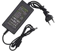 Nobsound Adaptador de Corriente 12V 5A, AC 100-240V a DC 12 voltios 5 amperios 60W Fuente de alimentación para Amplificador/Tiras LED/DVR NVR Sistema de cámara de Seguridad - Euro Plug (5.5×2.5mm)