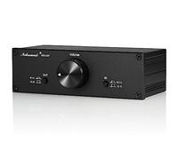 Nobsound Mini equilibrio completo/preamplificador pasivo de un solo extremo; amplificador preamplificador de alta fidelidad; controlador de volumen XLR/RCA para altavoces de monitor activo (negro)