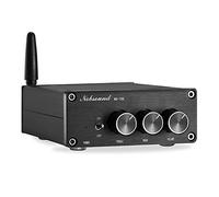 Nobsound Mini TPA3116 Amplificador Digital Hi-Fi estéreo, 200 W (100 W × 2), Bluetooth 5.0, Clase D, con Fuente de alimentación
