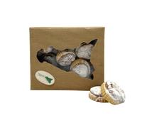 Nocattoli di Sicilia, dulces tradicionales de almendras, embalaje en caja que representa Sicilia, dulces de porción única empaquetados individualmente, 240 g