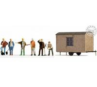 NOCH 12010 Personajes: Trabajadores de Trabajo Con Carey Móvil En Escala 1:87