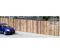 NOCH Panel de Pared de maquetas, Contorno Realista de 37,2 cm de Longitud para Ancho de vía H0, Ideal para escenas de Calles y Patios Traseros