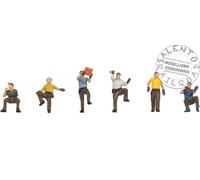 NOCH 15049 Personajes Escala H0 1:87 Set 6 Carpinteros Trabajando