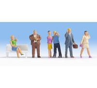 Noch 15574 - 6X Pre-pintados Móvil Usuarios Figuras 1/87th = H0/00 Calibre 2ndP