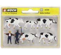 Noch 15724 - Vacas Y Toros (5) Con Pastores (2) - 1/87 = H0/00 Escala - RM48Post