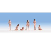 Noch 15958 - 6X Pre-pintados Carne Artistas Modelos 1/87th = H0/00 Calibre - 2nd