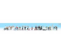 NOCH 16047 Personajes: Set De 24 Trabajadores Con Equipo En Escala 1:87 H0