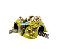NOCH 2 vías Curva Túnel Esquinero para H0 Maqueta Pintado a Mano