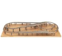 Noch 53705 Easy-Track Escala N 1:160 Modelo de Construcción modelismo ferroviario maqueta de Madera 200 x 100 cm para Trenes electricos