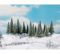 NOCH Abetos De Nieve, Paisaje Invernal Realista, 6 Piezas, Perfecto Para La