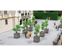 NOCH Árboles Ornamentales en macetas, diseño mediterráneo, 2 Unidades, para Ancho de vía H0