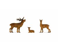 NOCH Ciervos, Detailreiche Figuras de Animales, de Plástico para La Vía 1 Ideal