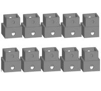 NOCH Easy Track - Elemento de pilar (7,25 mm, 10 unidades, para maquetas de ferrocarril H0, TT, N, ideal para la expansión de barandillas)