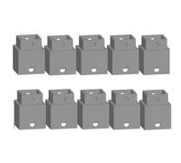 NOCH Elemento de pilar Easy Track de 14,5 mm, ideal para construcción de surcos 1:87 H0, TT, N, proyectos de ferrocarril con 10 unidades