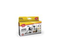 Noch Equipamiento Europeo Estación, Farb-Set Con Pinturas de Acrílico para