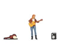 Noch Escena de Sonido 2.0 "Música callejera, Escena Modelo con música y Figura para H0, Coloreada a Mano, Ideal para Modelos urbanos realistas