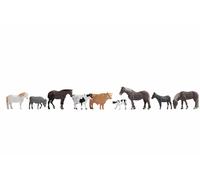 NOCH Figuras Animales Pintadas A Mano Para Modelo Paisaje Spur H0