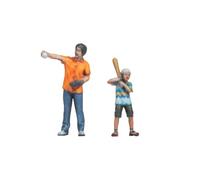 NOCH Figuras de béisbol H0 para modelismo en Ancho de vía H0, Ideal para Mundos en Miniatura y escenas Deportivas