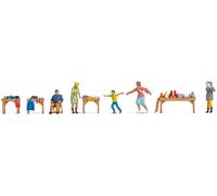 NOCH Figuren-Themenwelt „Flohmarkt “, Handkolorierte Hobby-Figuren de Plástico