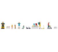 NOCH Figuren-Themenwelt „Spielwarengeschäft “, Realista Modellbaufiguren, H0