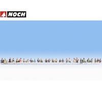 NOCH H0 16050 Mega Spar Set Viajeros 30 figuras, sin patas ni bancos NUEVO...
