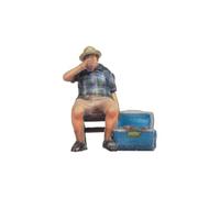 NOCH H0 Figura de Hombre en Silla Plegable, Accesorio Ideal para modelismo en H0 para Detalles y autenticidad