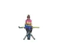 NOCH H0 Figura de Mujer Plancha, Ideal para escenas de modelismo, tamaño H0, Detalles