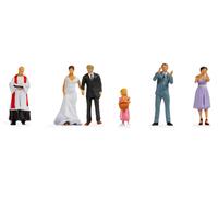 NOCH H0 Figura Novios, Handkolorierte Figuras de Plástico, Ideal para