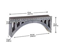 NOCH H0 Puente Ferrocarril Viaducto Ródano de Espuma de Estructura, 1:87