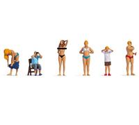 NOCH Juego de Figuras de miniaturas coloreadas a Mano en 1:87 para modelismo, Ancho de vía H0